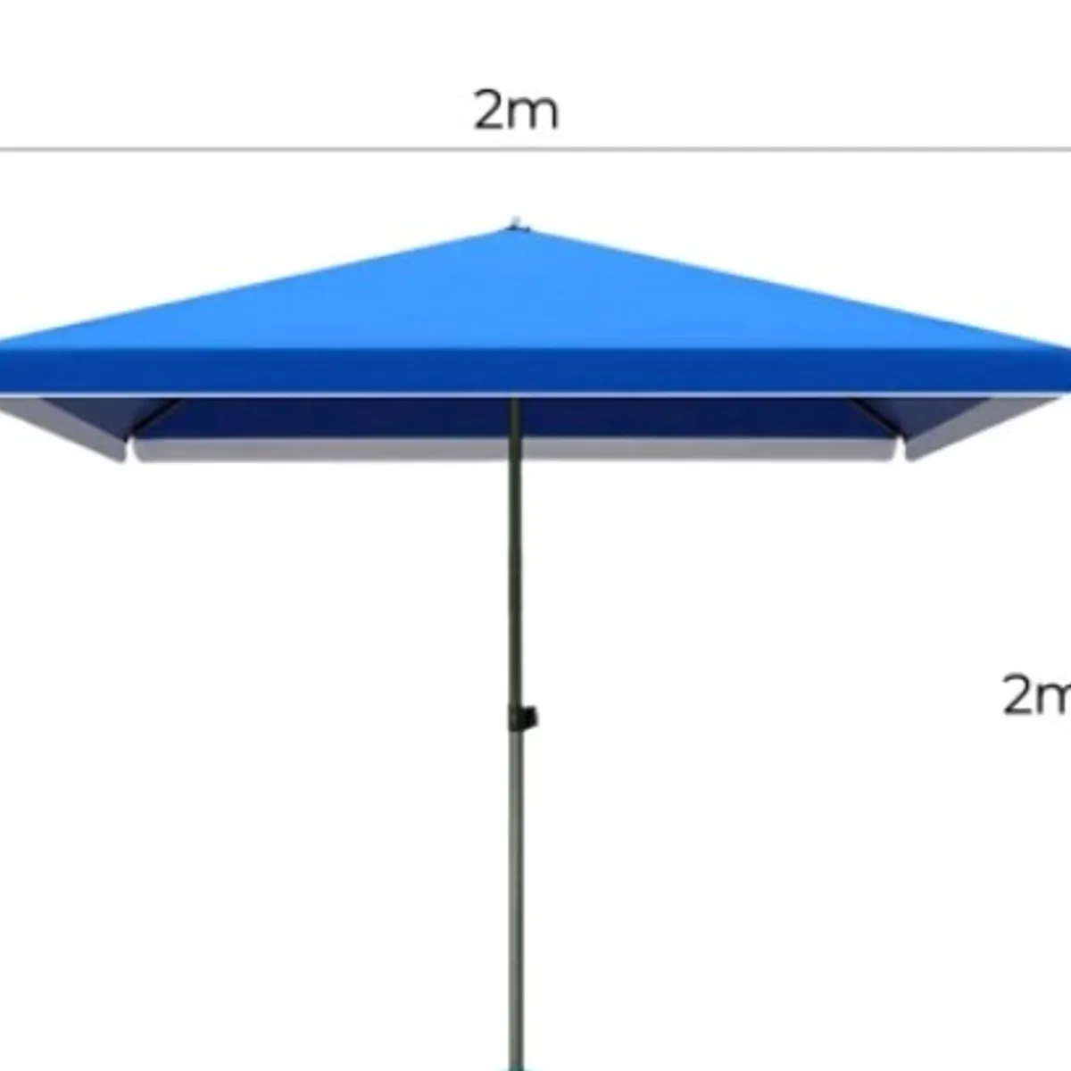 GENERICO - Sombrilla Jardín Bar Cuadrada 2x2 Uv50 tendencia