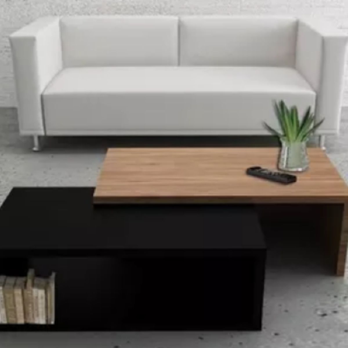 NACION MUEBLES - MESA DE CENTRO NACION MUEBLES ALEJO COLOR NEGRO