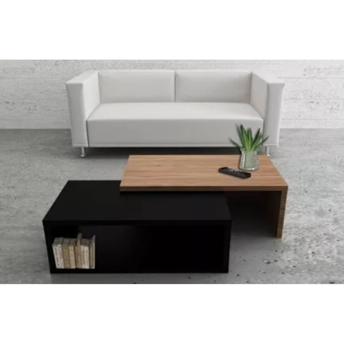 NACION MUEBLES - MESA DE CENTRO NACION MUEBLES ALEJO COLOR NEGRO