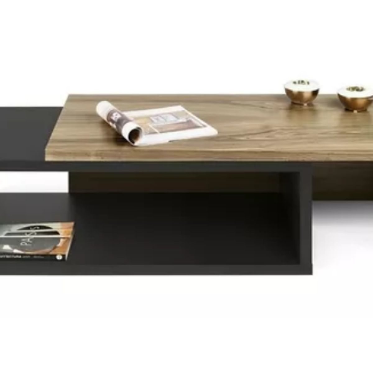 NACION MUEBLES - MESA DE CENTRO NACION MUEBLES ALEJO COLOR NEGRO