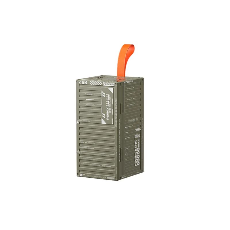 REMAX - CARGADOR PORTÁTIL REMAX con luz LED 60000 mAh 20W+22.5W VERDE