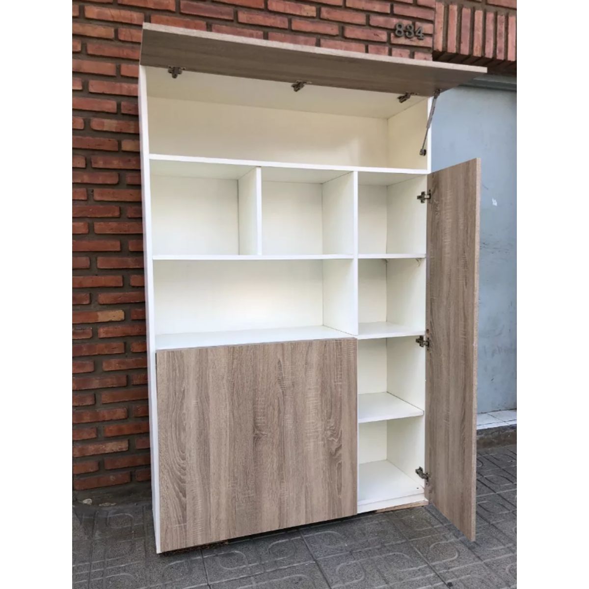 NACION MUEBLES - ESTANTE NACION MUEBLES BRUNO COLOR MADERA