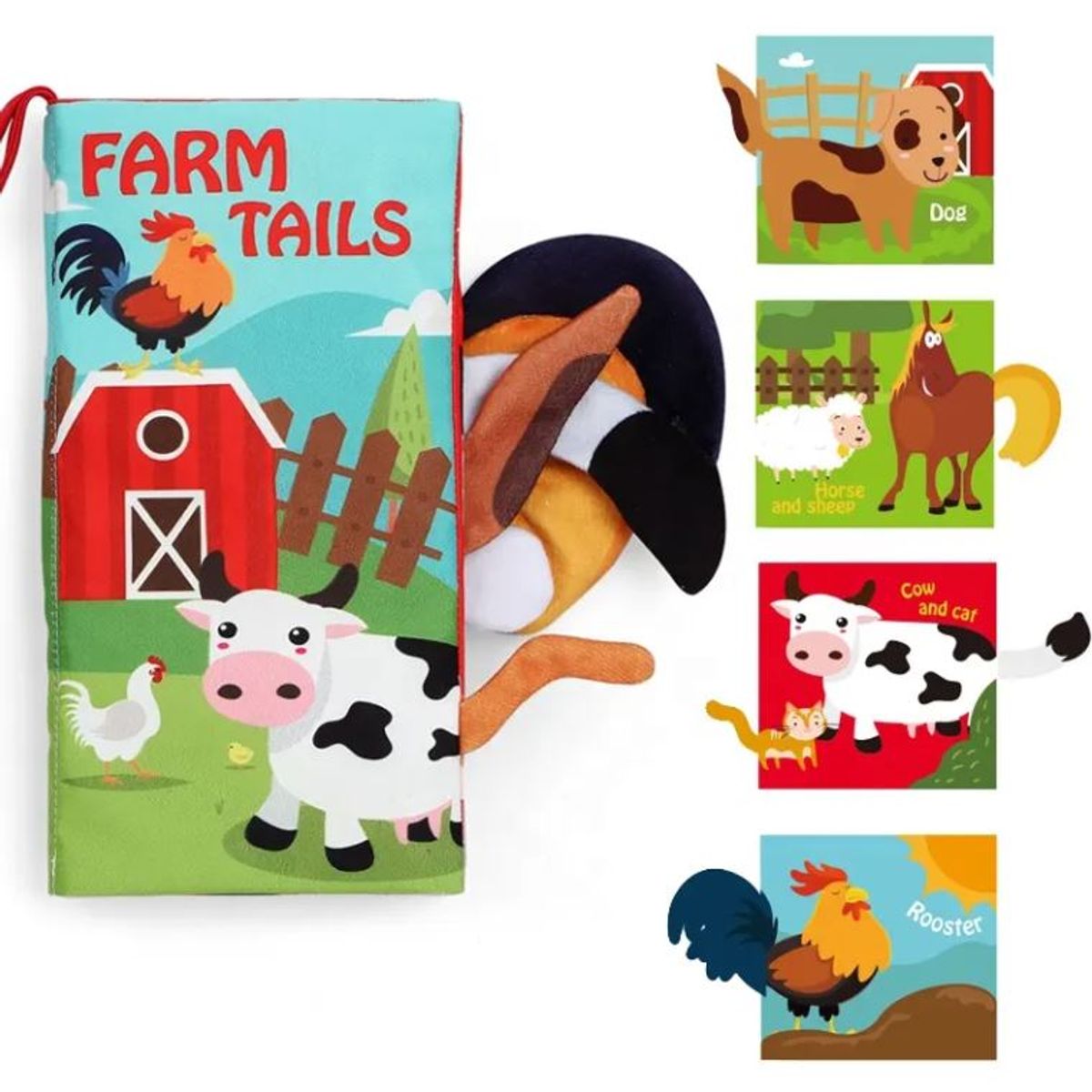 GENERICO - Libro Sensorial Texturas Animales Granja Estimulación