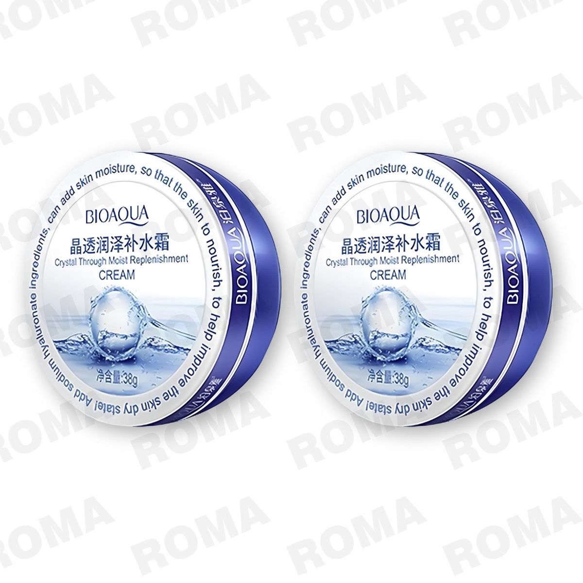 BIOAQUA - PACK 2 CREMA HIDRATANTE DE ACIDO HIALURÓNICO 76G