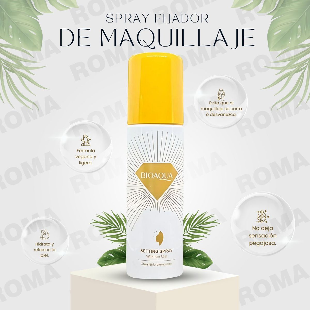 BIOAQUA - PACK 3 SPRAY FIJADOR DE MAQUILLAJE BIOAQUA 300ML