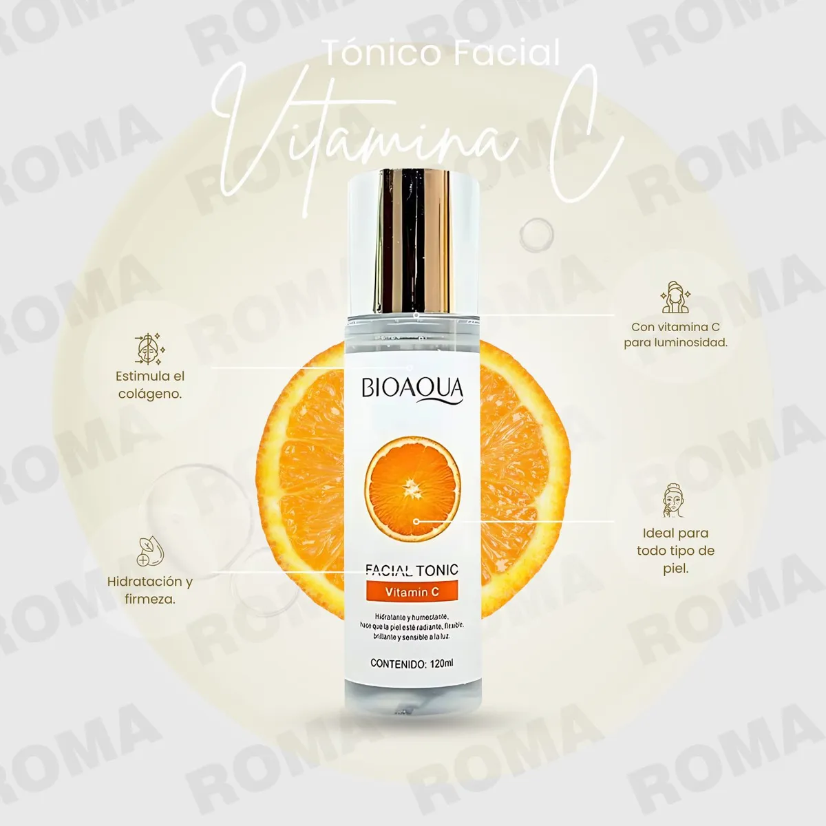BIOAQUA - PACK 2 TÓNICO FACIAL VITAMINA C BIOAQUA 240ML