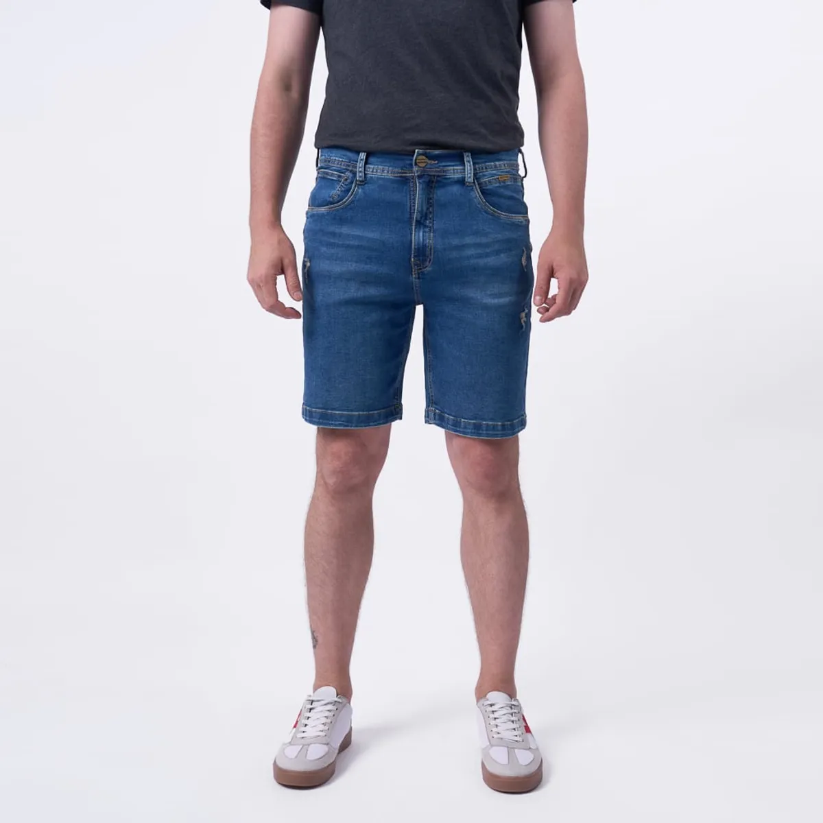 BRONCO - BERMUDA LP25ABORIGENES-R DENIM CONFORT - BIO BEIGE