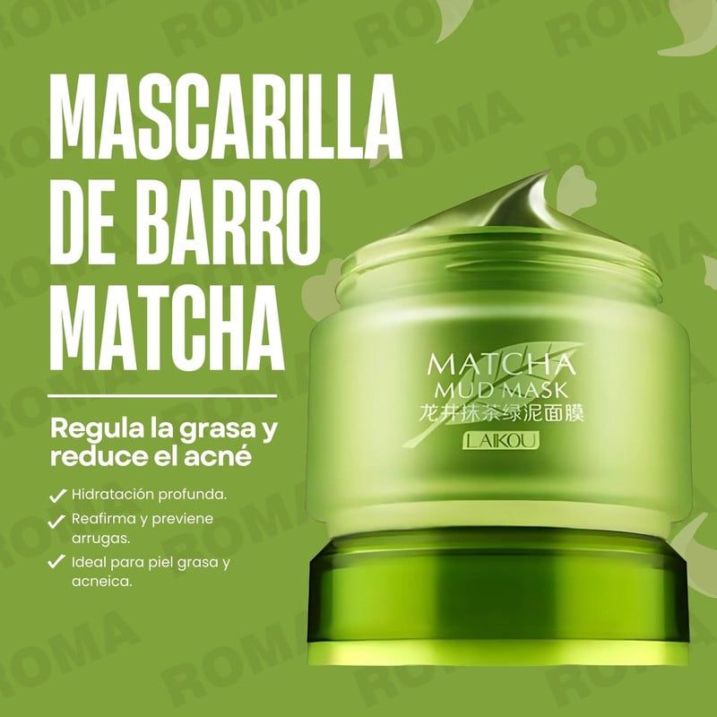 BIOAQUA - MASCARILLA DE BARRO FACIAL MATCHA LAIKOU 85G
