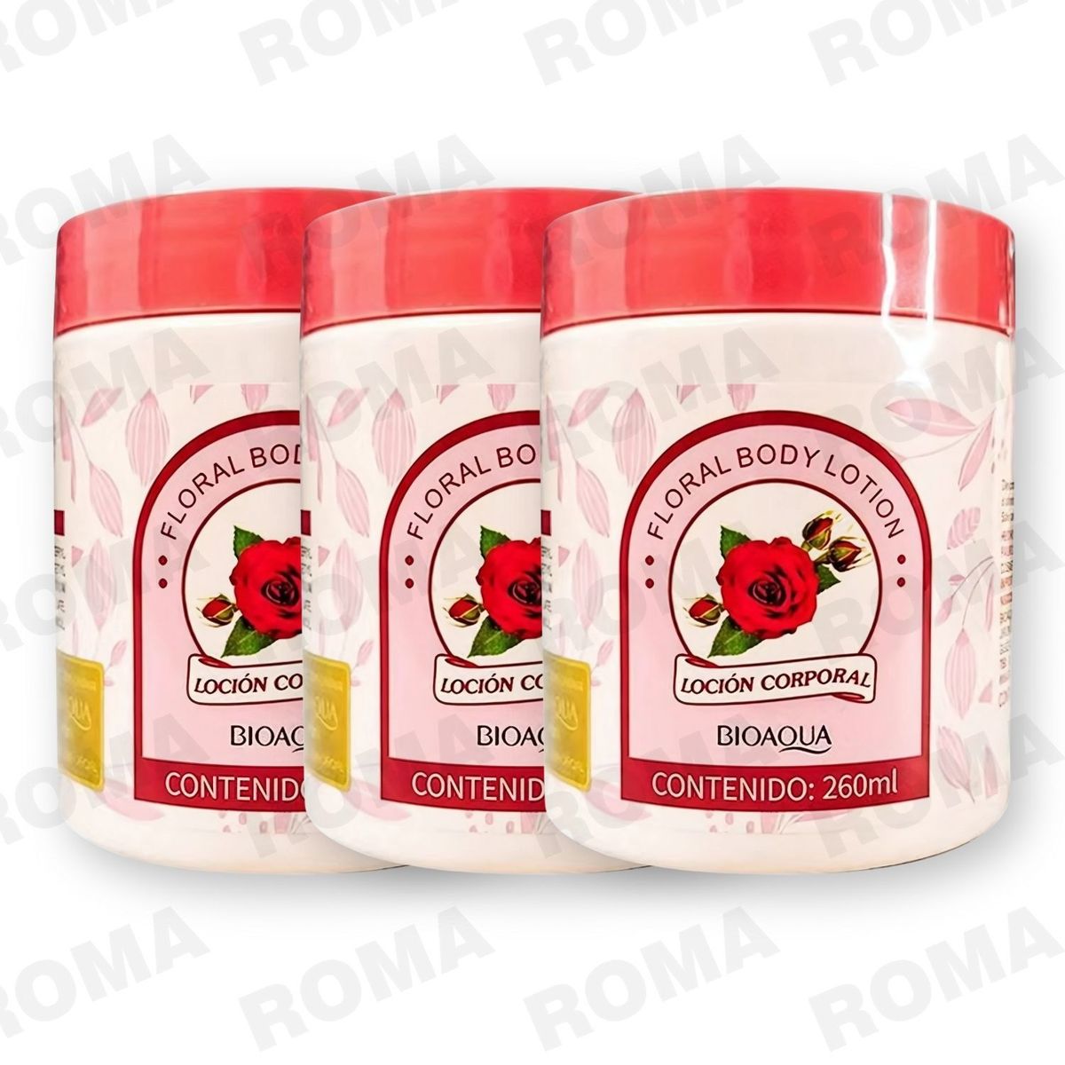 BIOAQUA - PACK 3 LOCIÓN CORPORAL FLORAL BIOAQUA 750ML
