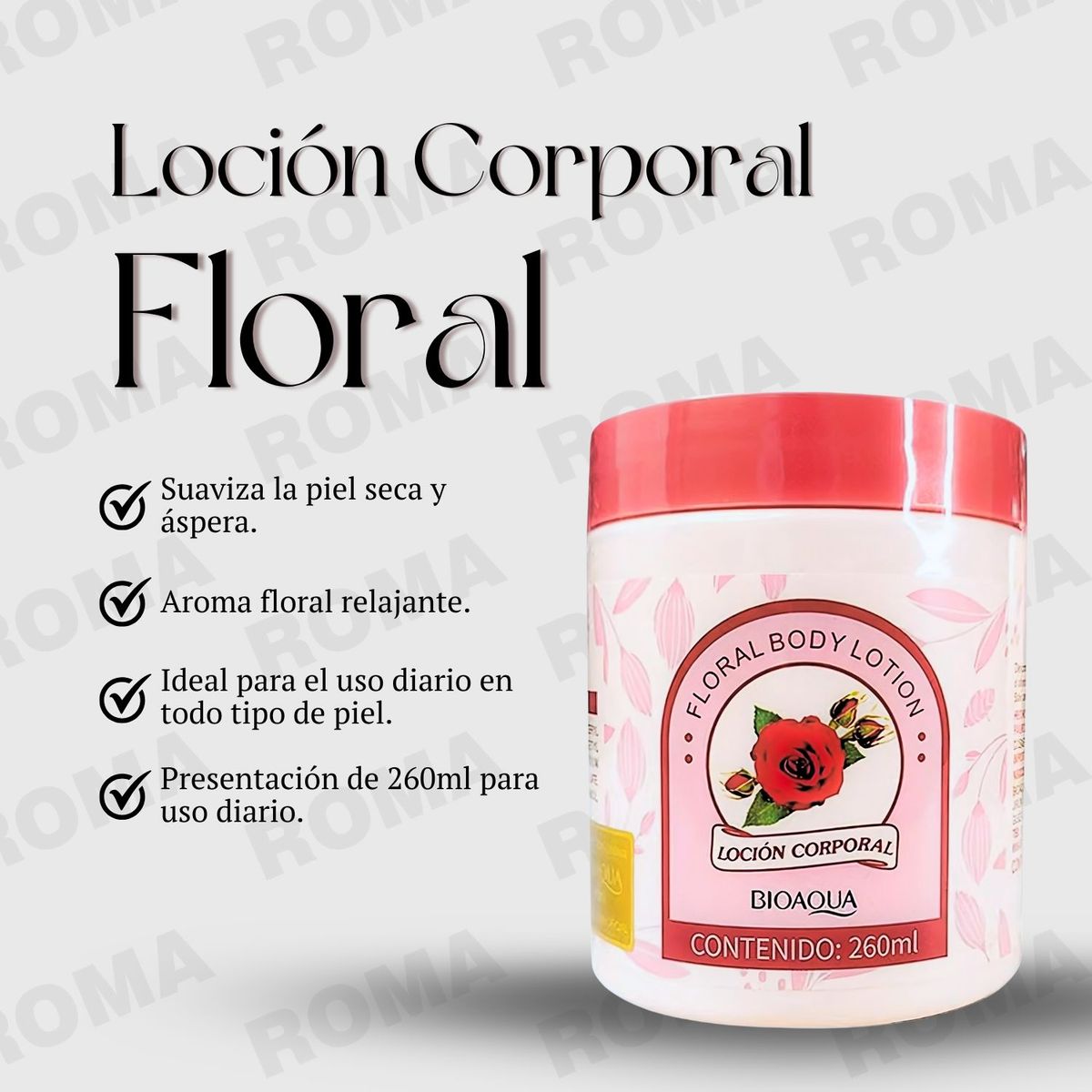 BIOAQUA - PACK 3 LOCIÓN CORPORAL FLORAL BIOAQUA 750ML