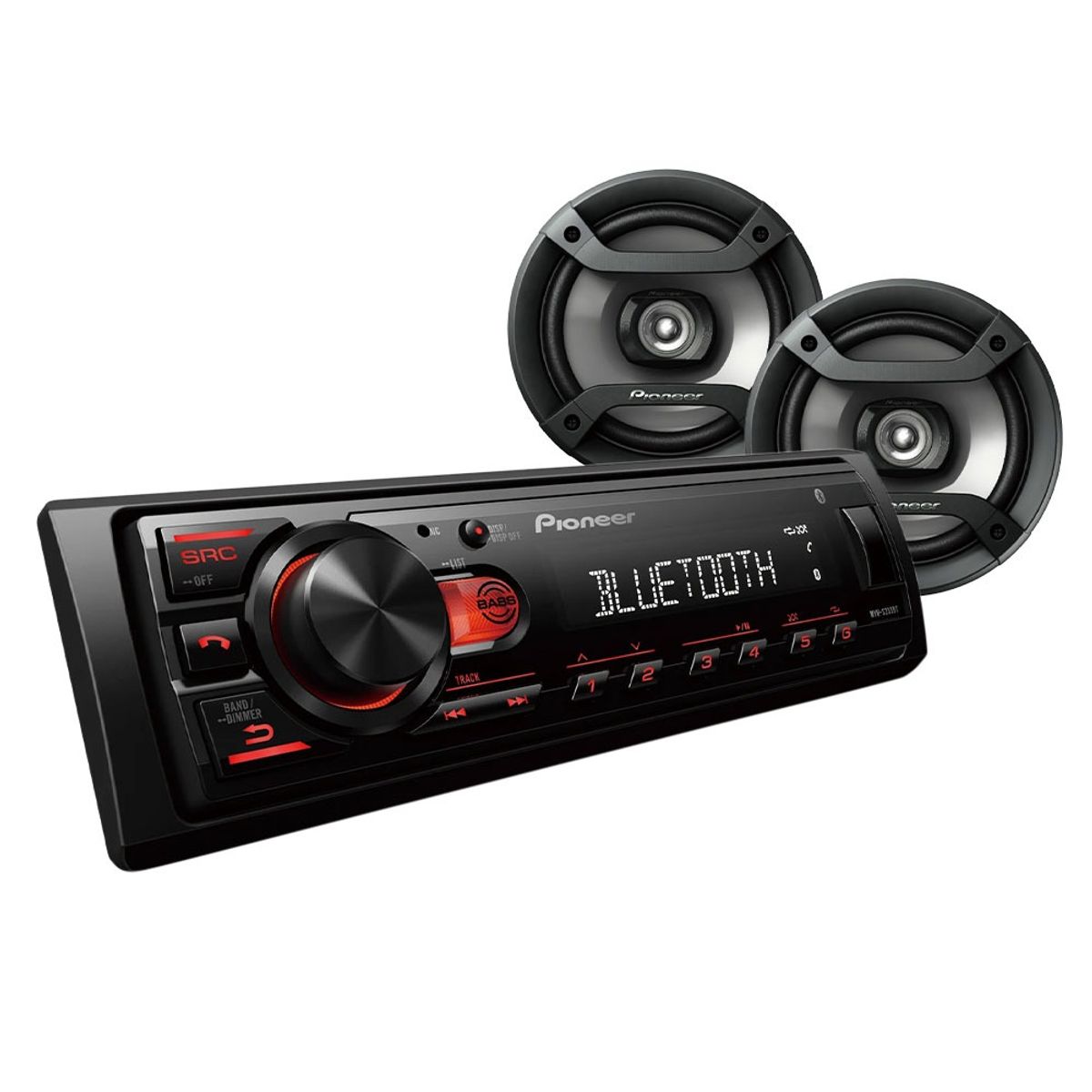 PIONEER - Pioneer Combo Autorradio + Parlantes MXT-S236BT