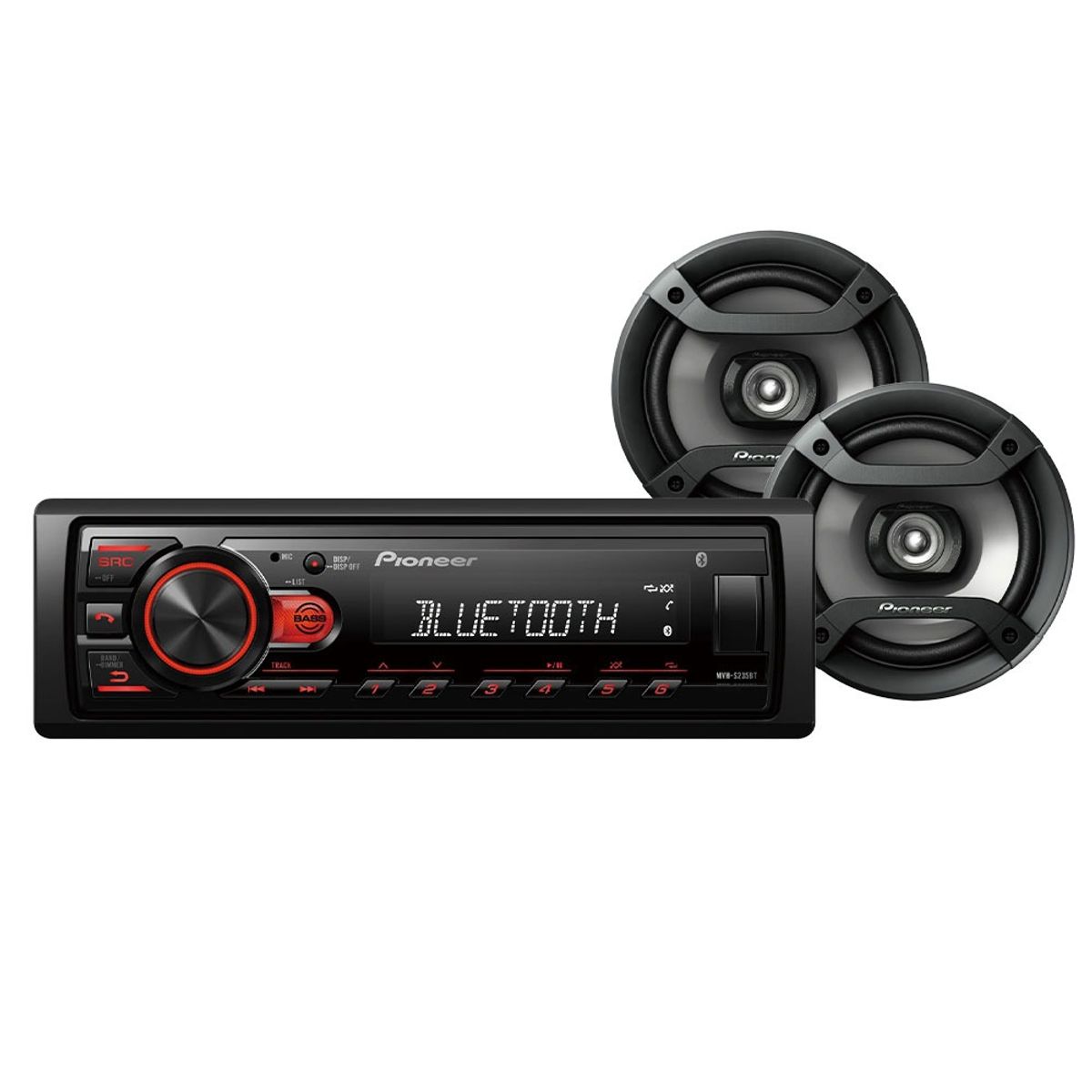 PIONEER - Pioneer Combo Autorradio + Parlantes MXT-S236BT