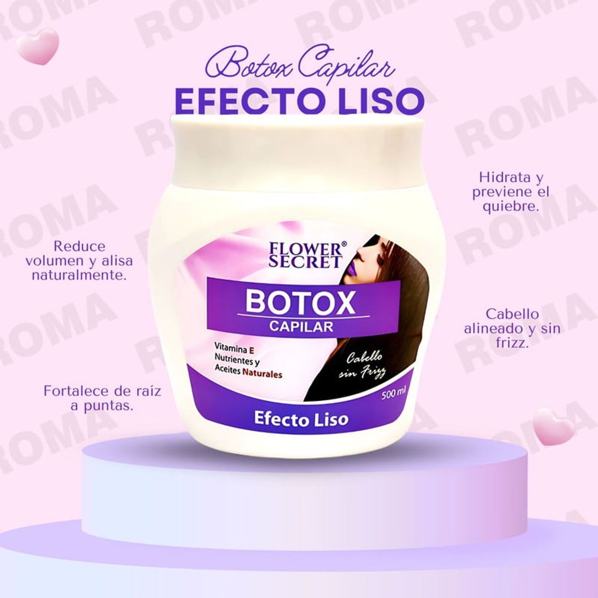 GENERICO - BOTOX CAPILAR EFECTO LISO FLOWER SECRET 500 ML