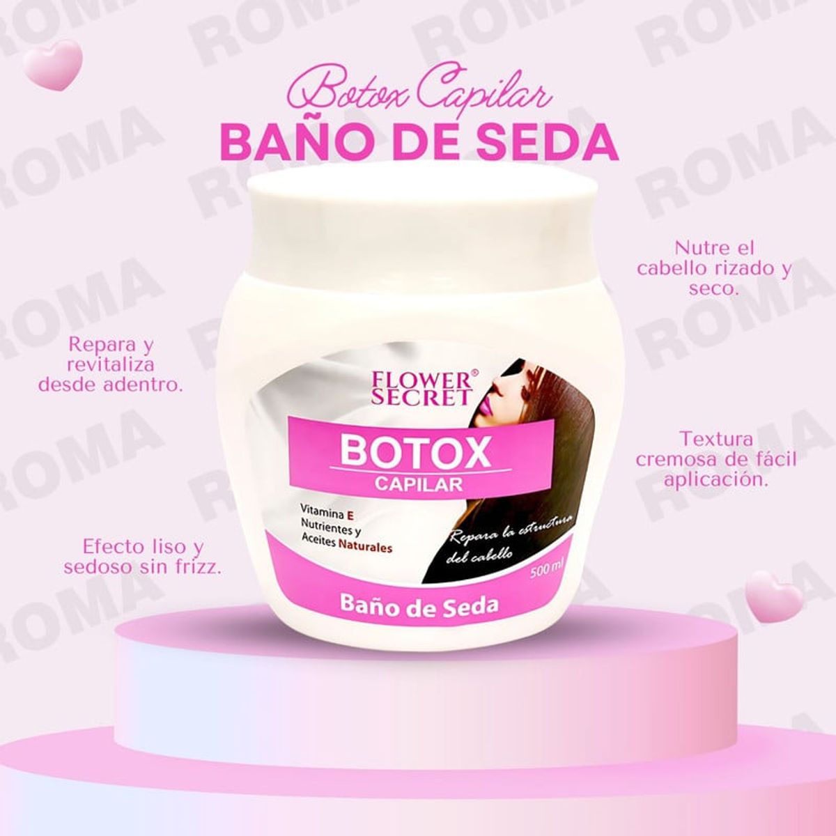 GENERICO - BOTOX CAPILAR BAÑO DE SEDA FLOWER SECRET 500ML