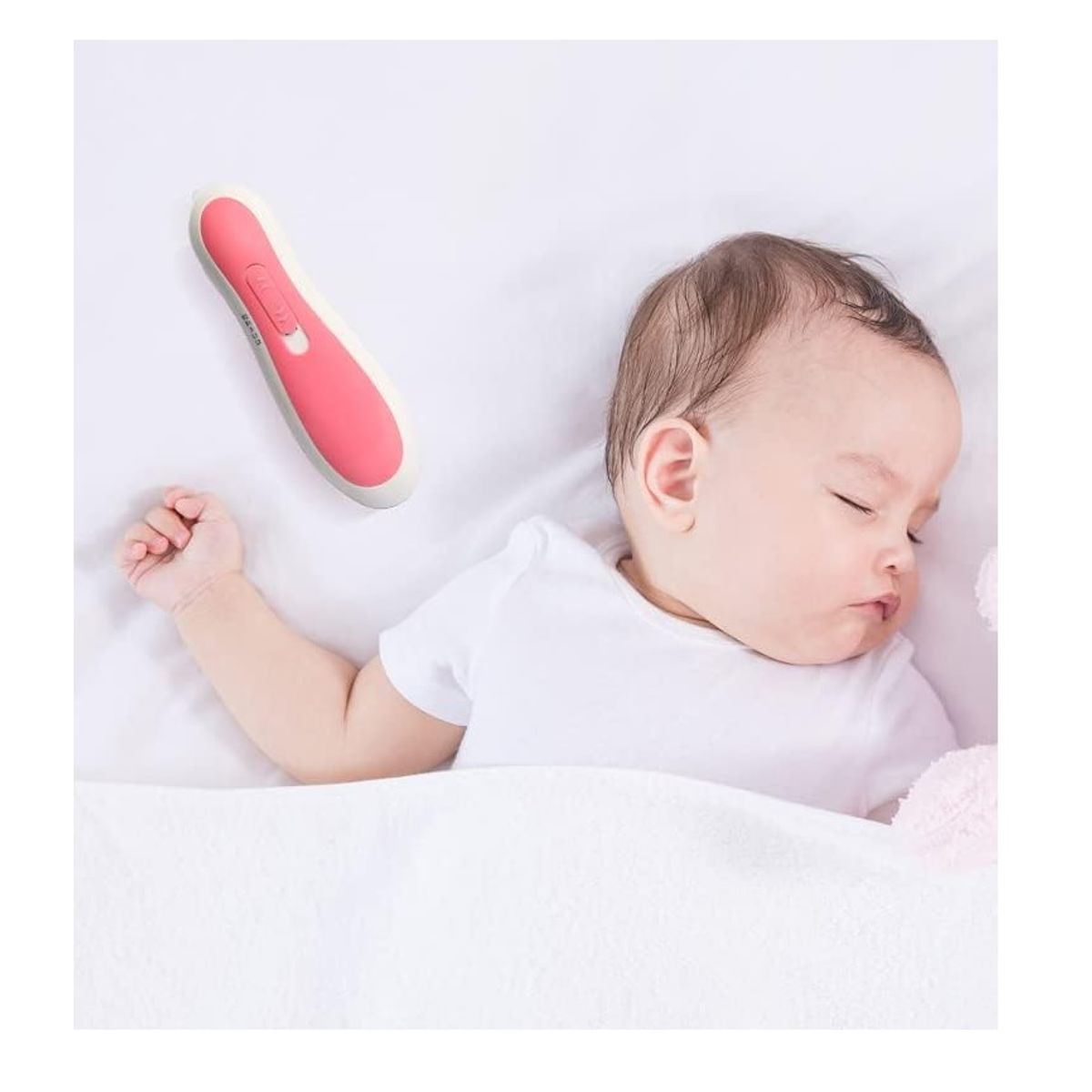 GENERICO - LIMA DE UÑAS ELÉCTRICA PARA NIÑOS Y ADULTOS 6 EN 1 ROSADO