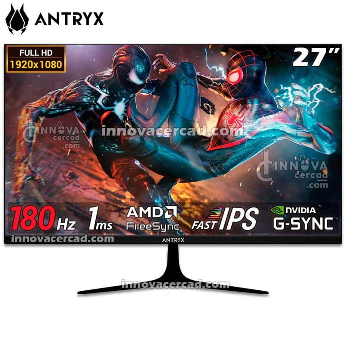 ANTRYX - Monitor Antryx  gaming 27 Panel IPS FHD1920x1080 180Hz 1ms, Freesync