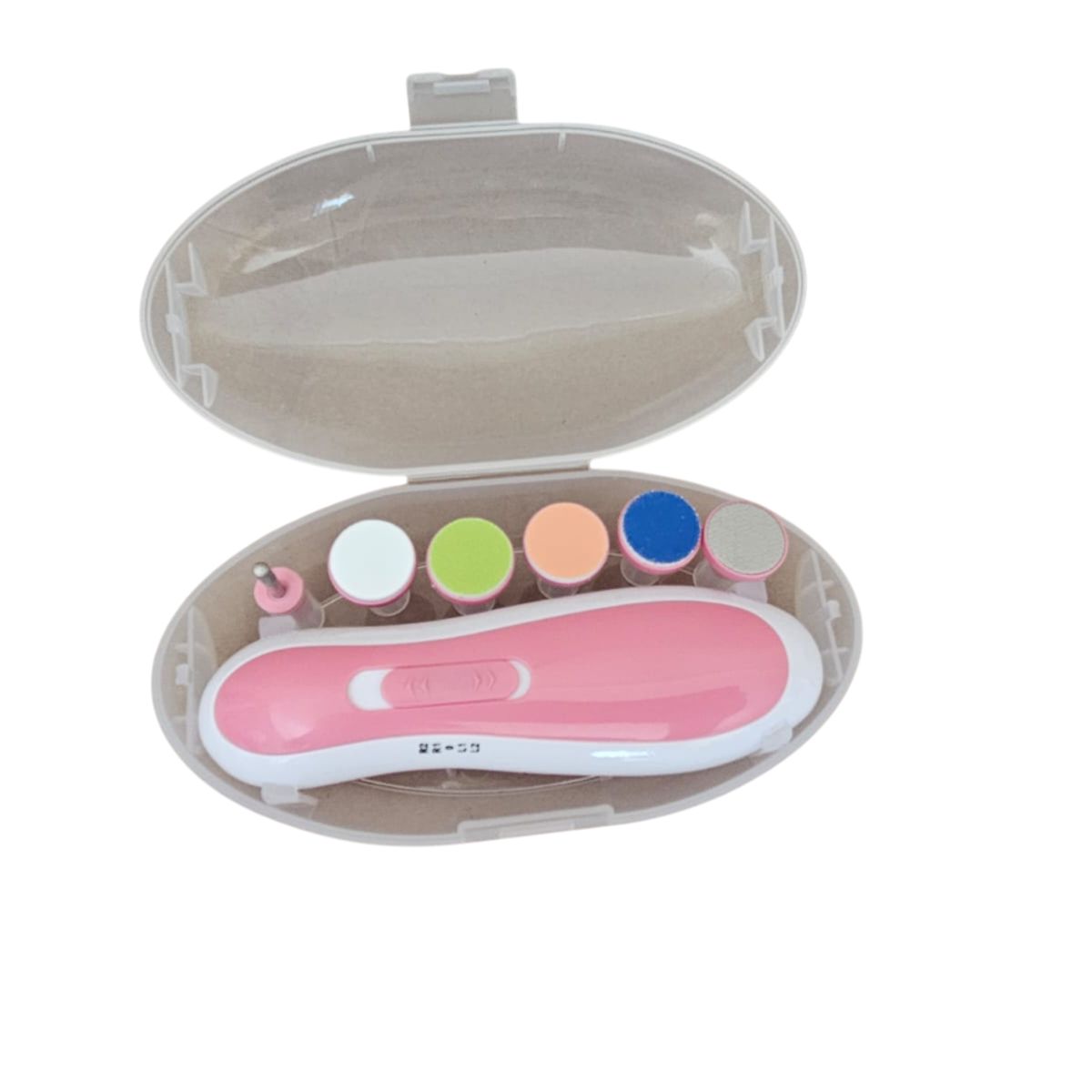 GENERICO - CORTAUÑAS ELÉCTRICO PARA RECIÉN NACIDOS Y ADULTOS ROSADO