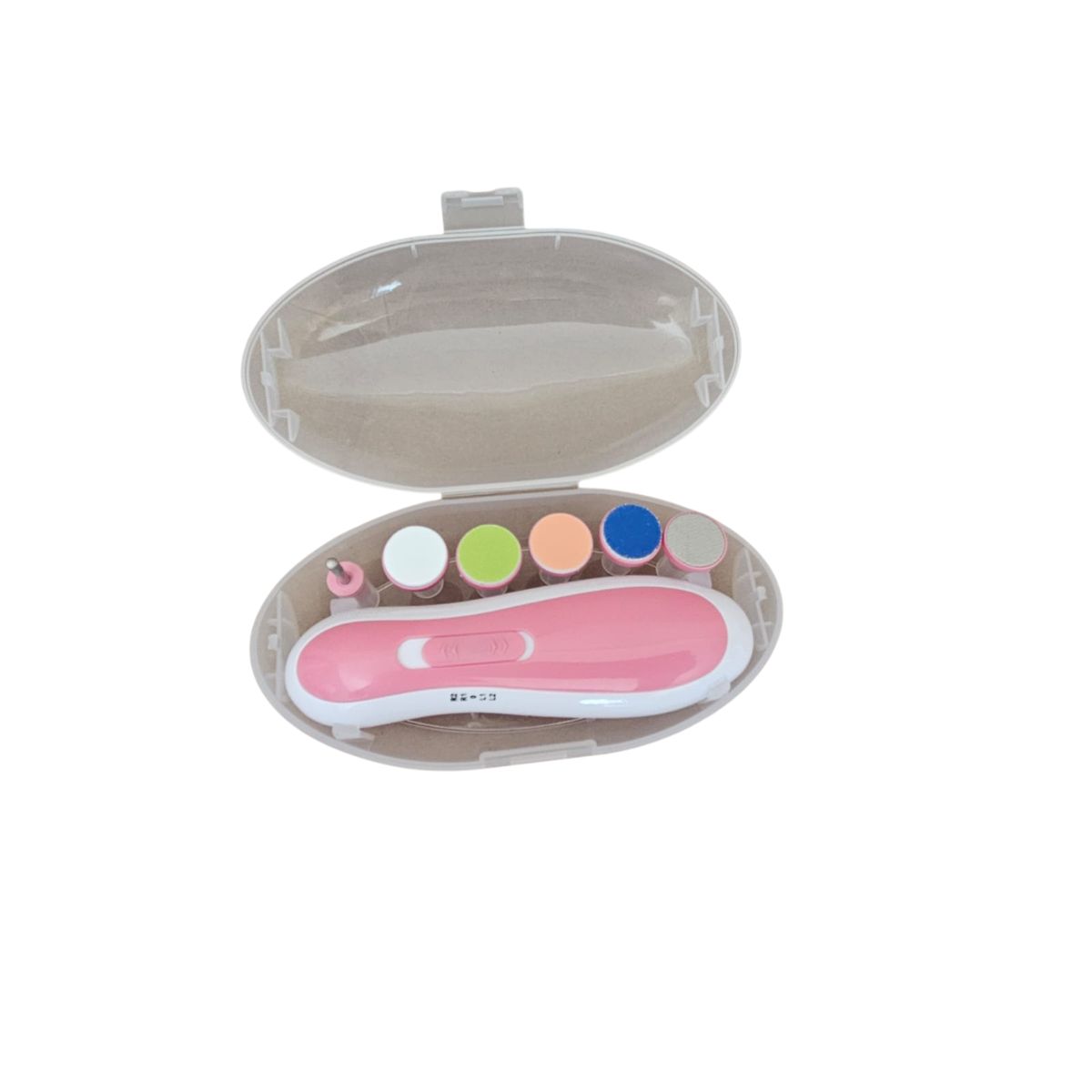 GENERICO - CORTAUÑAS ELÉCTRICO PARA RECIÉN NACIDOS Y ADULTOS ROSADO