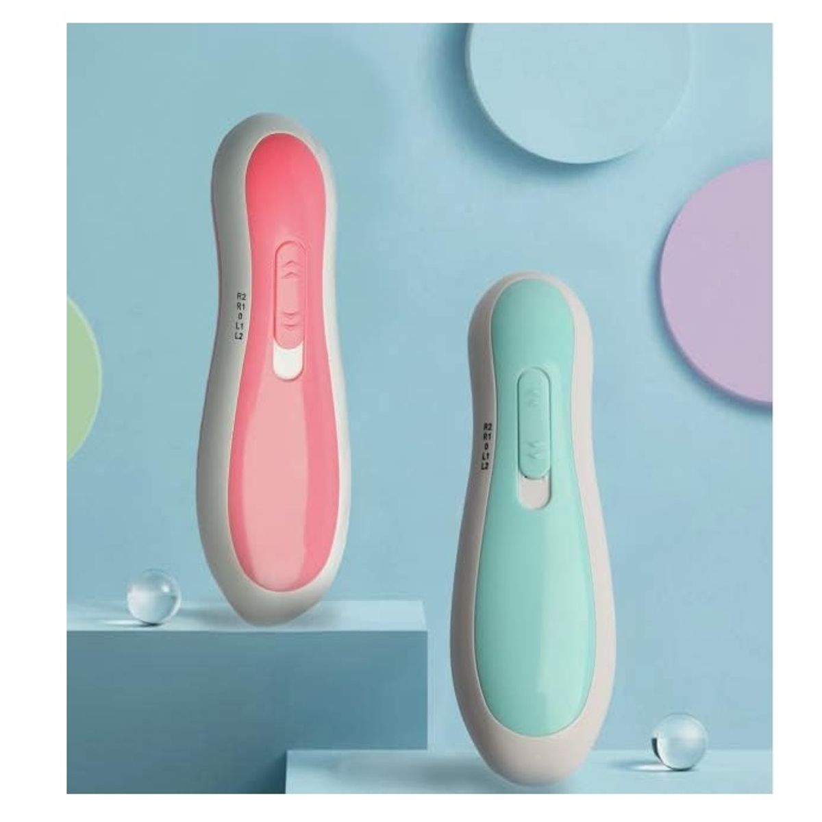 GENERICO - CORTAUÑAS ELÉCTRICO PARA RECIÉN NACIDOS Y ADULTOS ROSADO