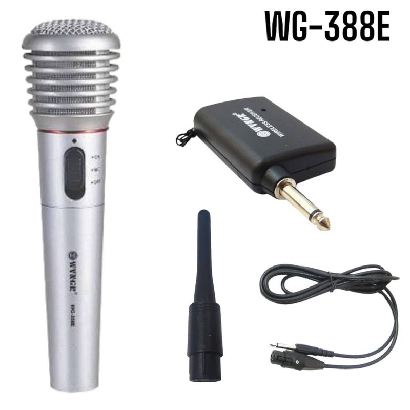 SEISA - Micrófono Wvngr Wg-388e Cardioide Alambrico E Inalambrico