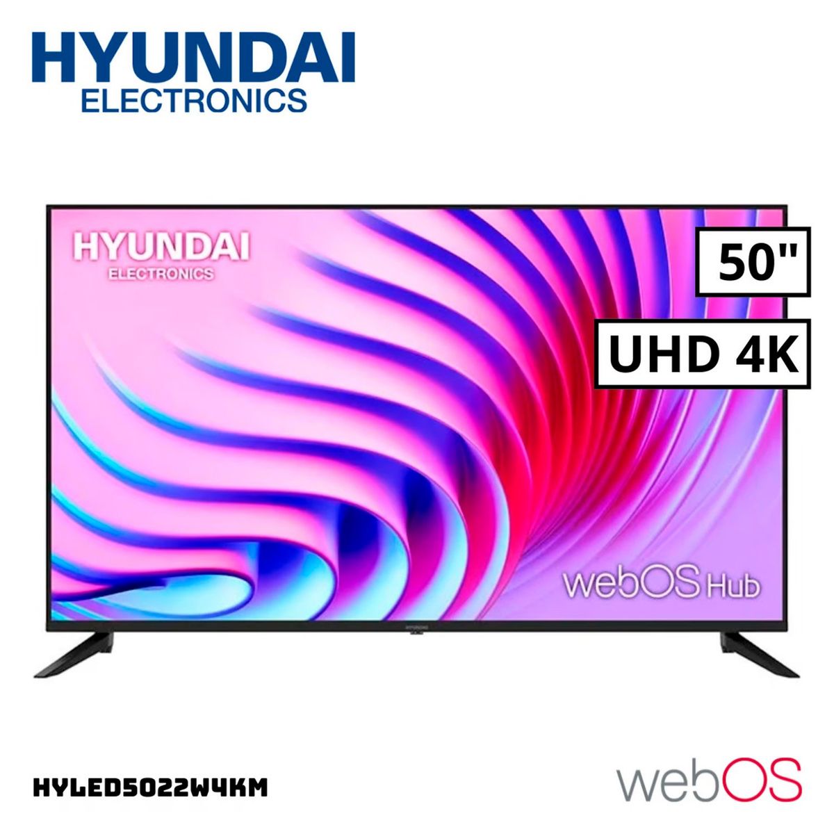 HYUNDAI - TELEVISOR HYUNDAI 50 SMART TV WEBOS HUB 4K UHD LED - HYLED5022W4KM