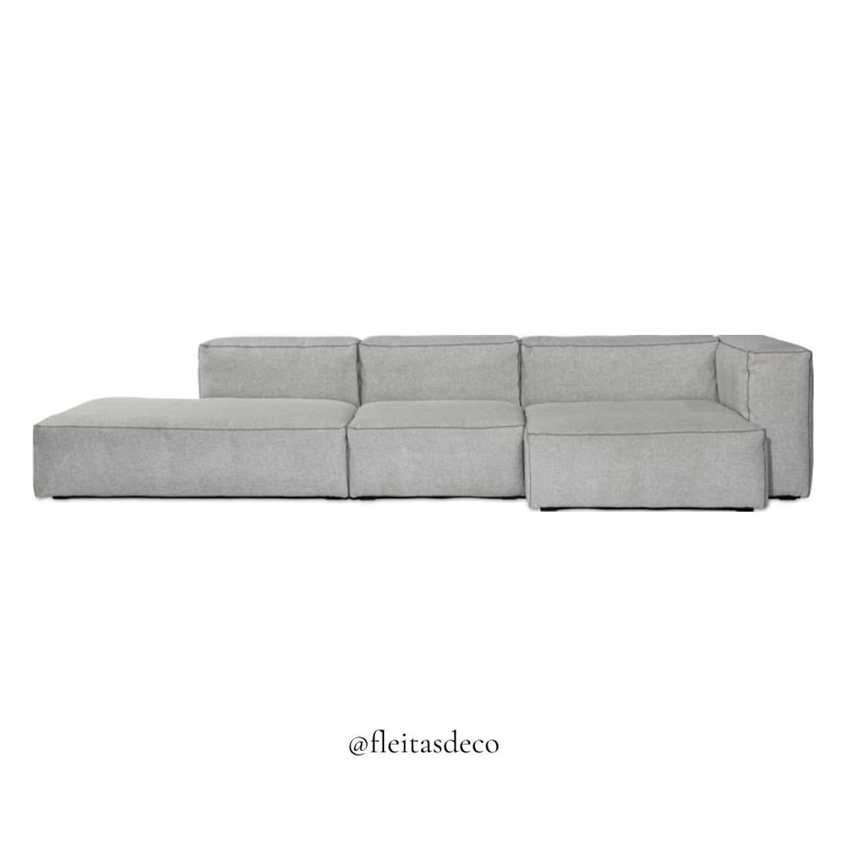 GENERICO - SOFÁ SECCIONAL NOVO DE 3 CUERPOS