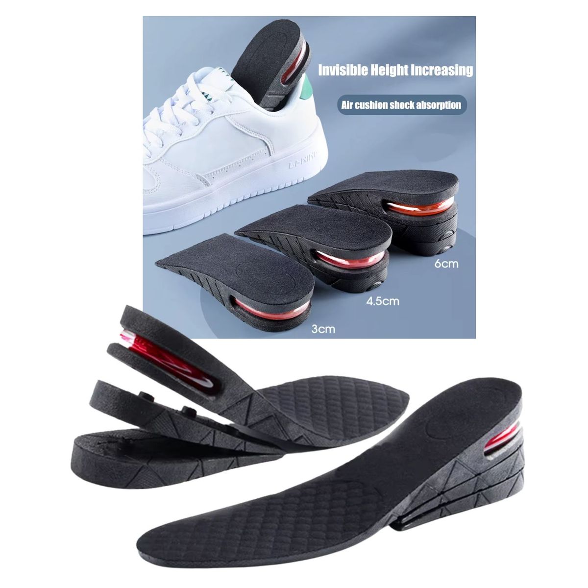 ROHS - Plantilla Elevadora Aumenta tu Estatura con Comodidad