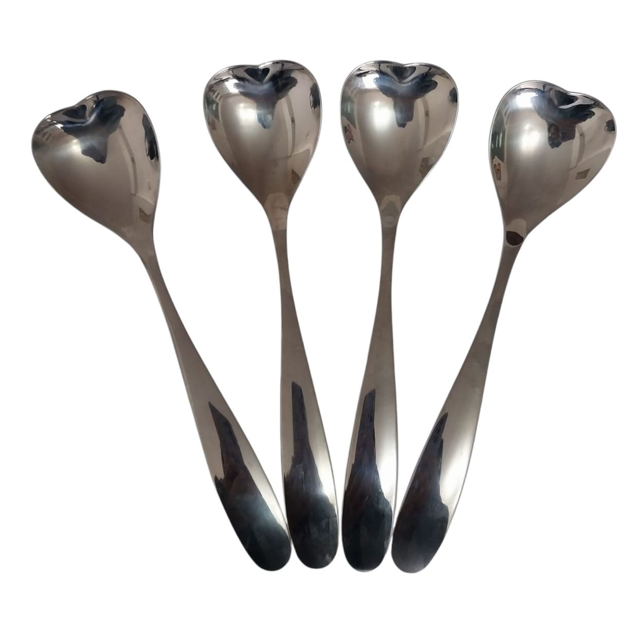 WELL BEING - Cucharas Corazón Chic x4und  Acero Inoxidable