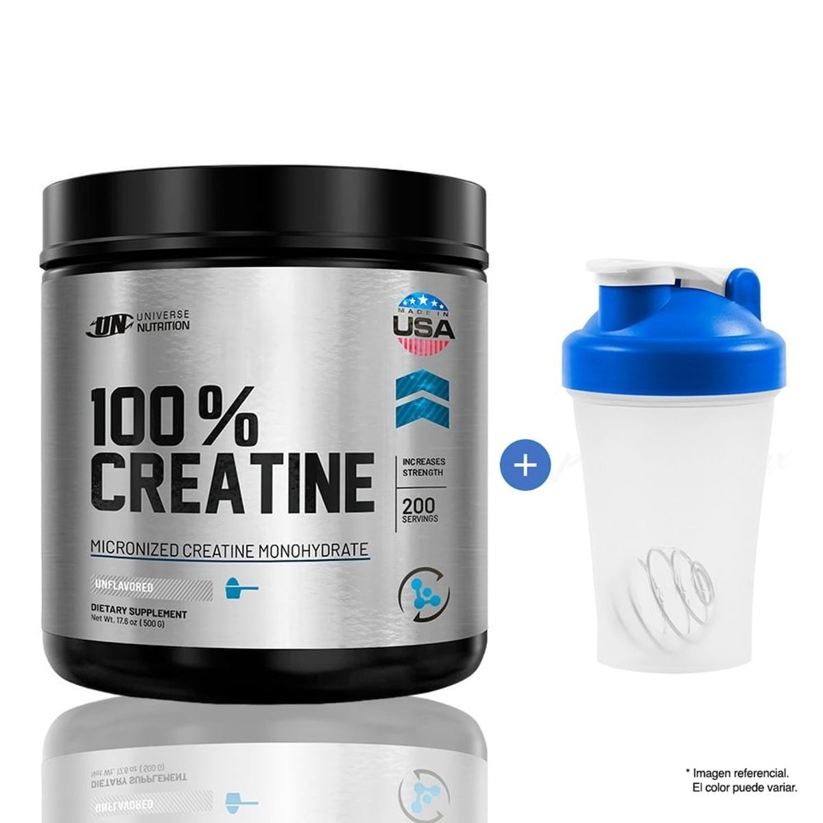 UNIVERSE NUTRITION - Creatina Monohidratada Creabolic 500 gr + Shaker
