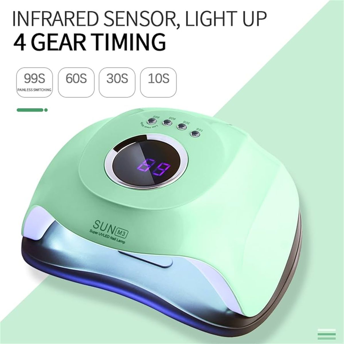 OEM - Lámpara Secadora de Uñas SUN-M3 180Watts para Smalte Gel