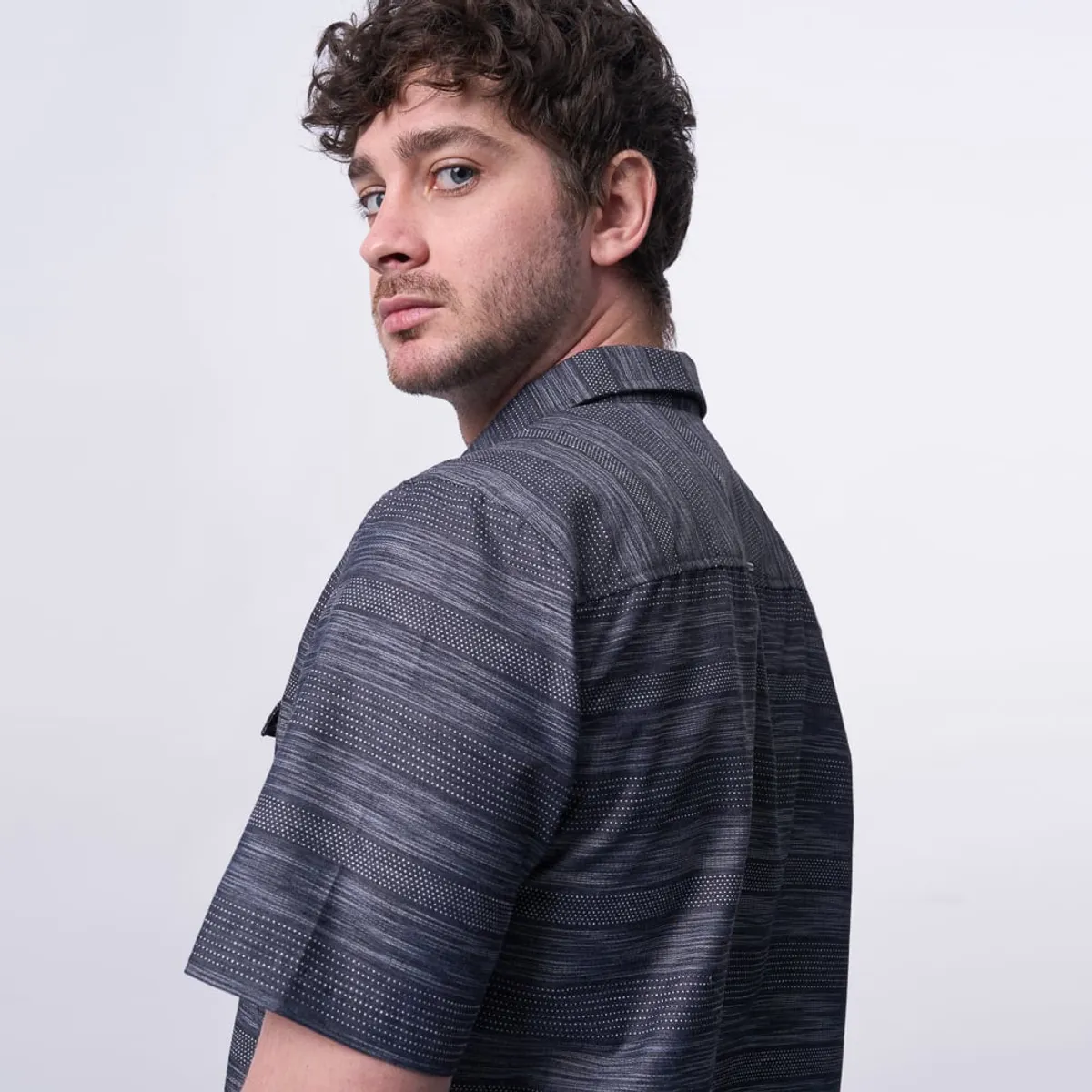 FOSTER - CAMISA MC BI25RAYWOOD DOBBY