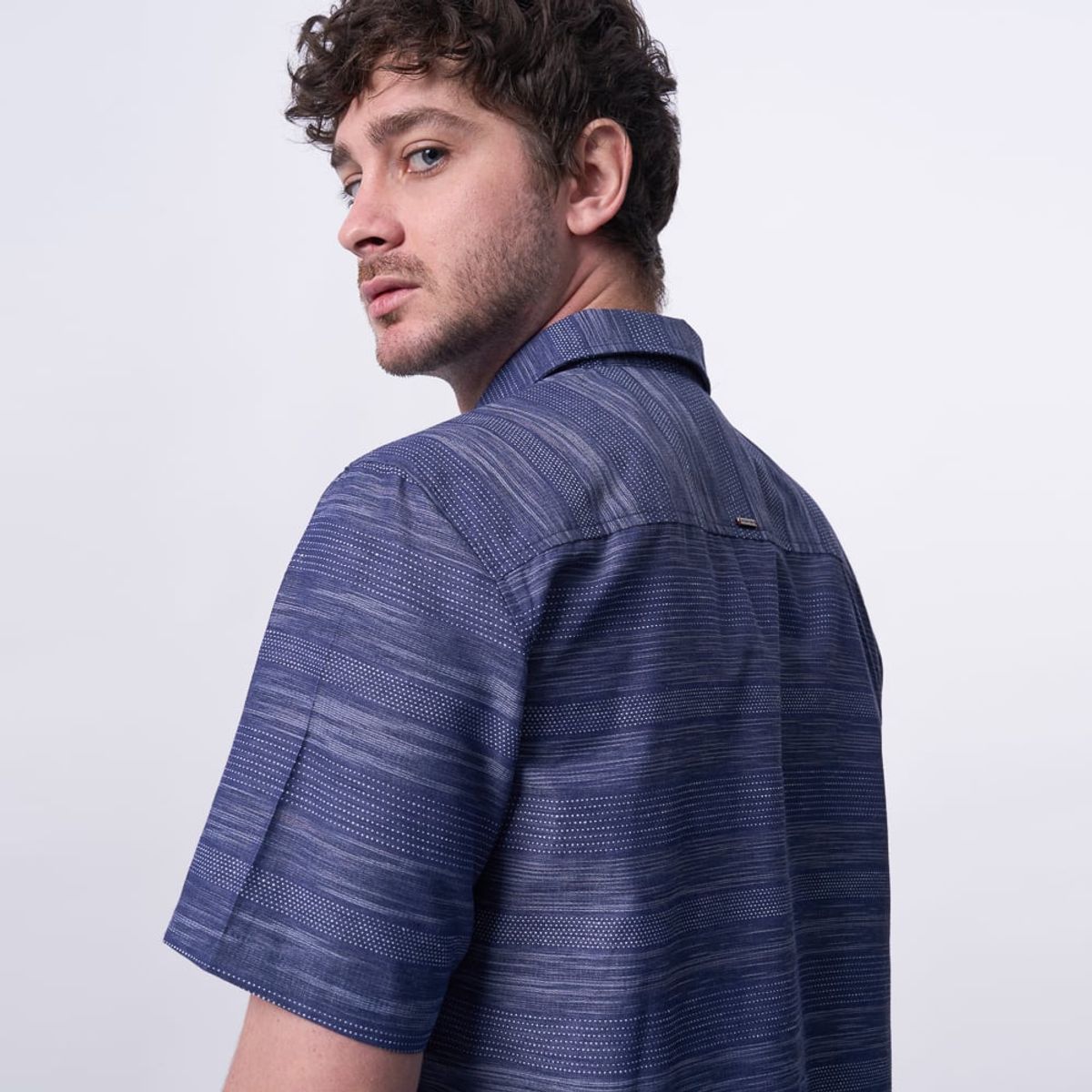 FOSTER - CAMISA MC BI25RAYWOOD DOBBY