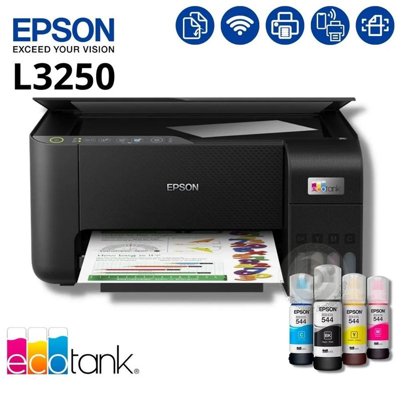EPSON - Impresora Multifuncional de tinta L3250 WiFi Epson