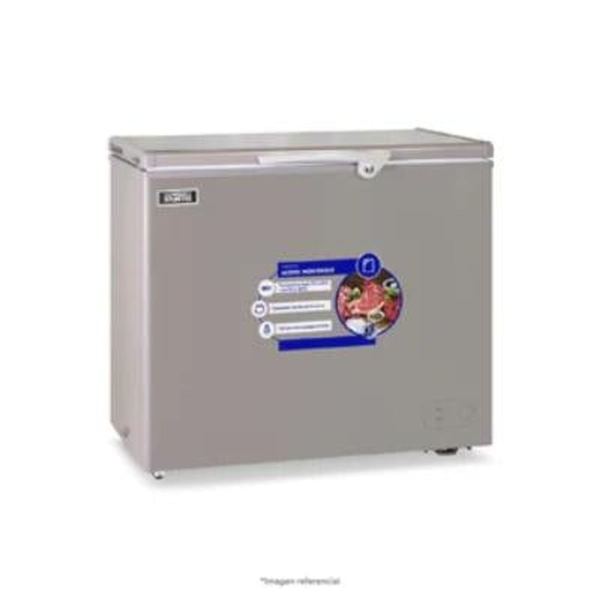 ILUMI - Congelador con tina de Acero Inoxidable de 220 litros