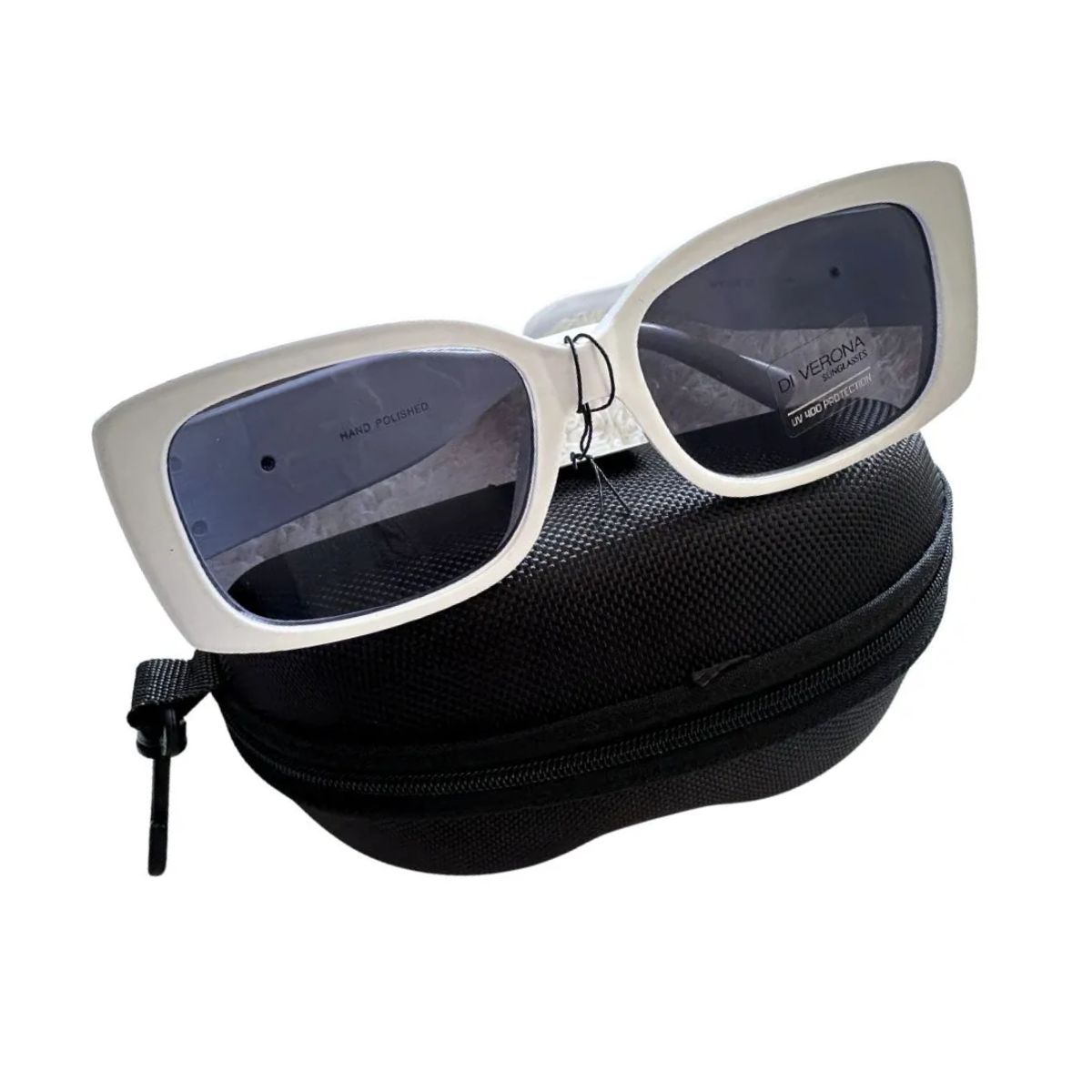 GENERICO - Lentes De Sol Mujer Blanco Y Estuche