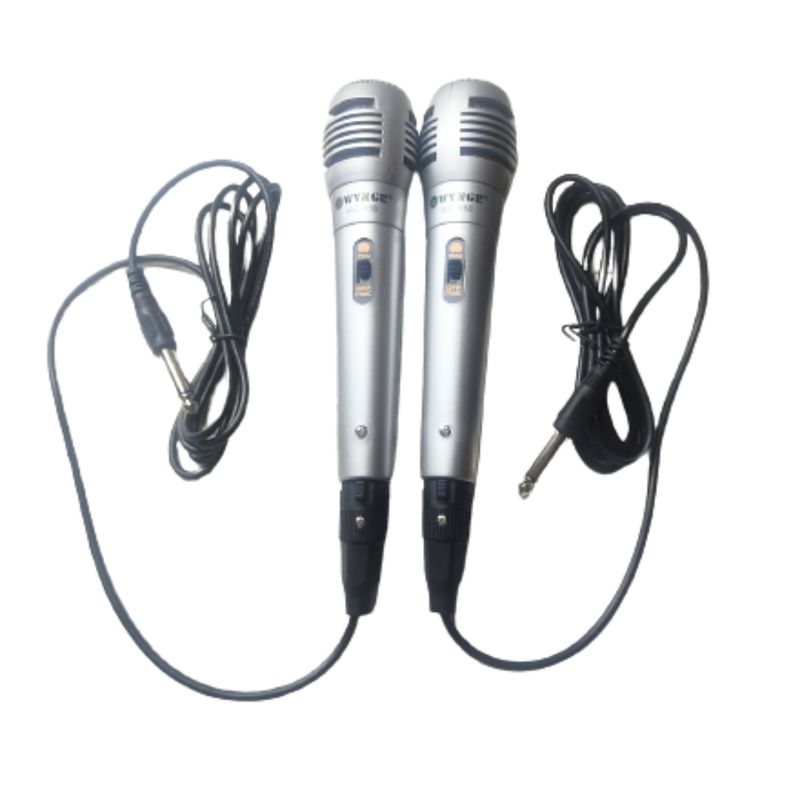 SEISA - Micrófono Profesional Wvngr Wg-888 Alámbrico Karaoke Doble