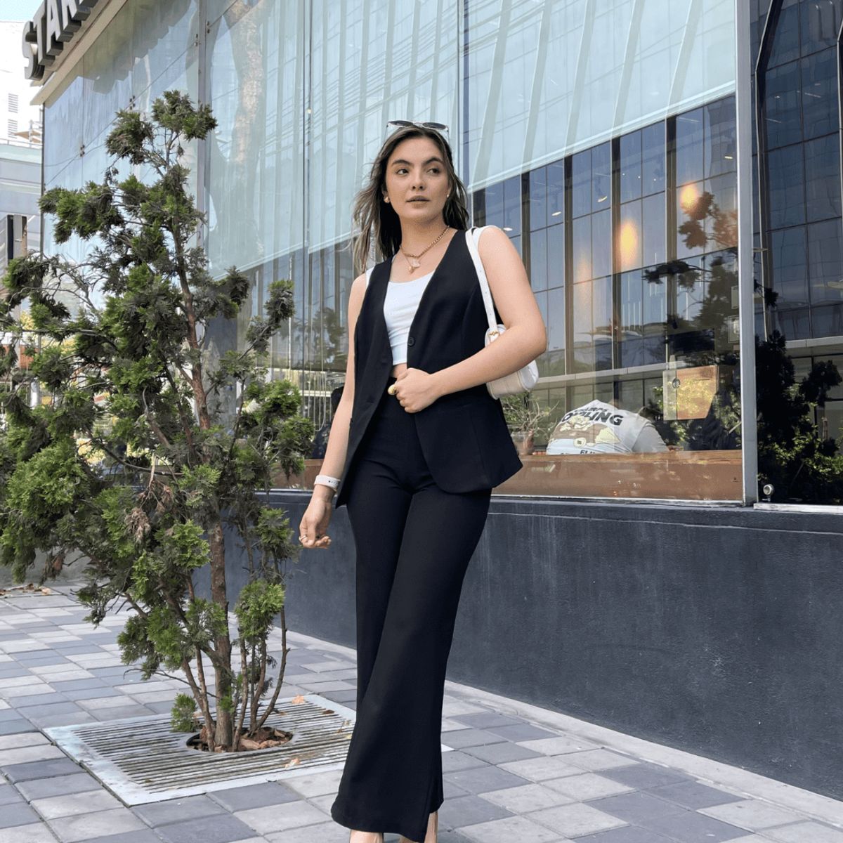 ALLEZ COLLECTION - Pantalón Sastre para mujer largo de vestir fresco