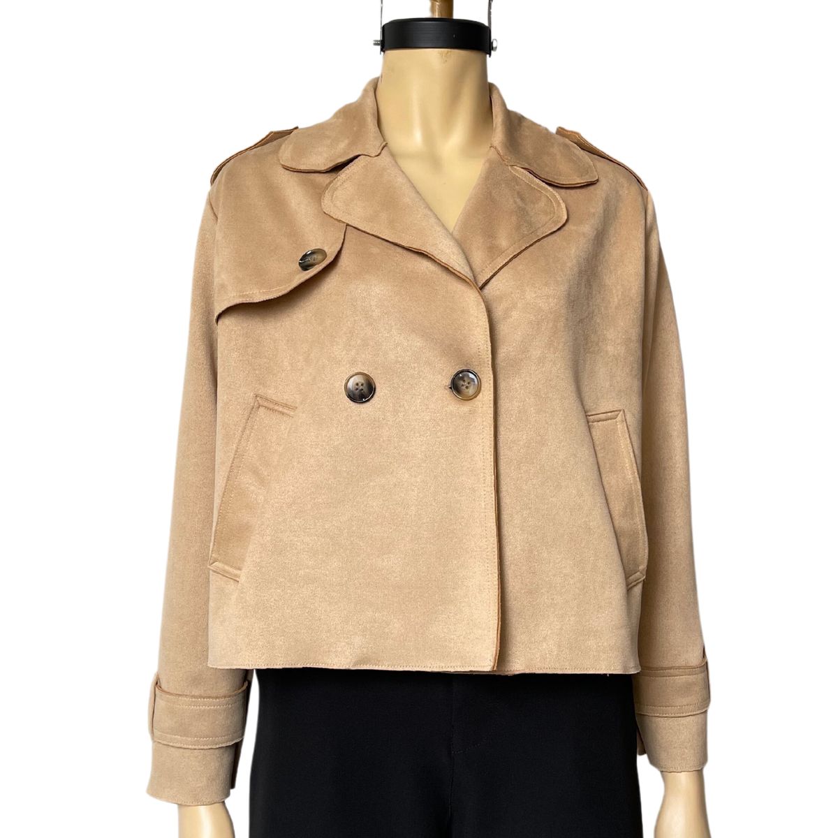 ALLEZ COLLECTION - Gabardina Crop corta elegante