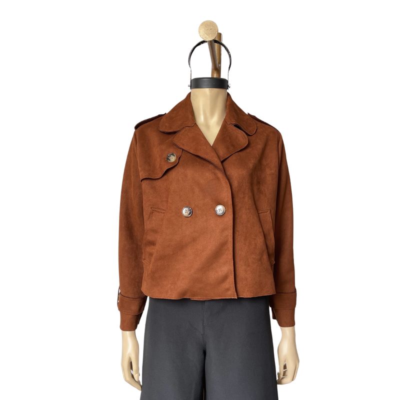 ALLEZ COLLECTION - Gabardina Crop corta elegante