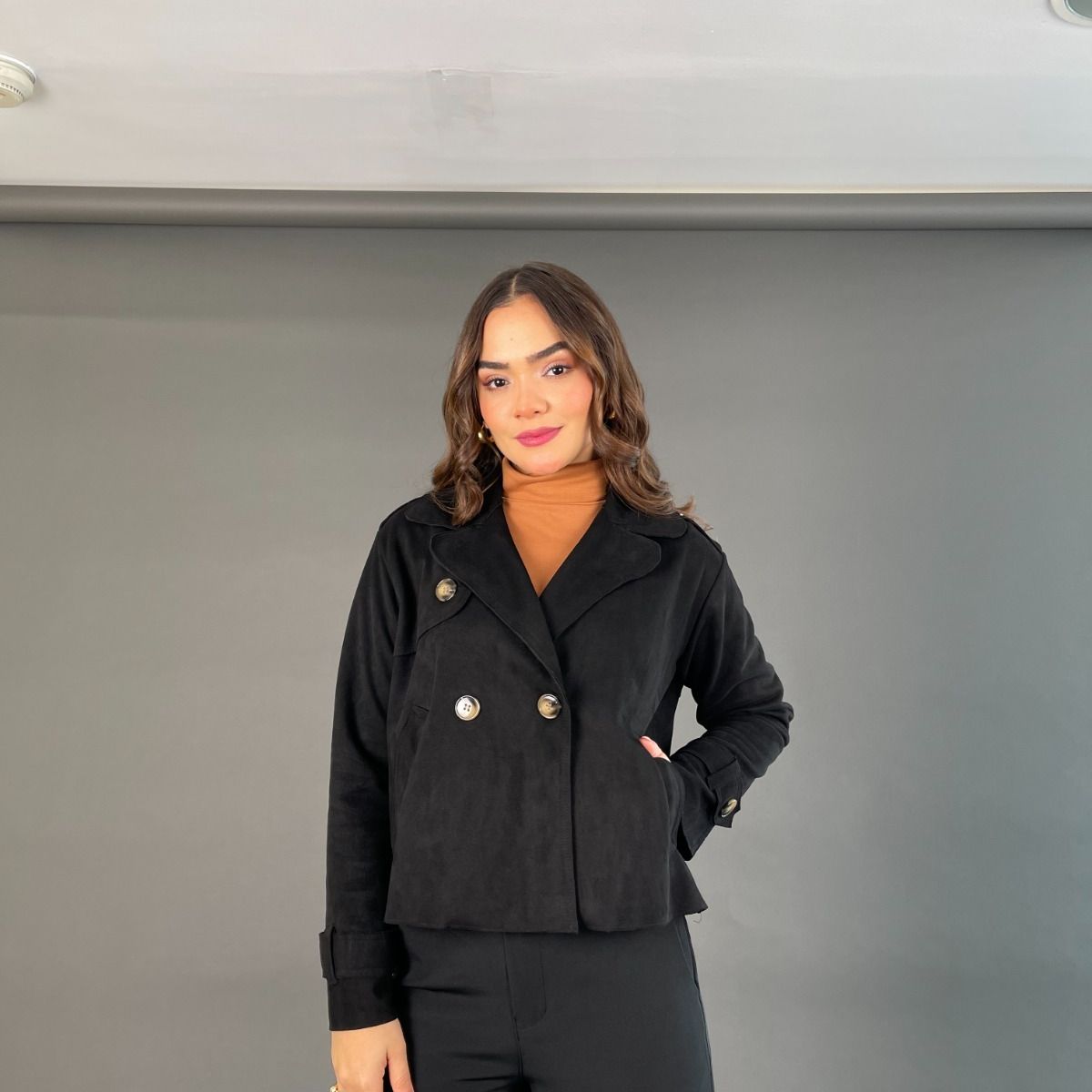 ALLEZ COLLECTION - Gabardina Crop corta elegante