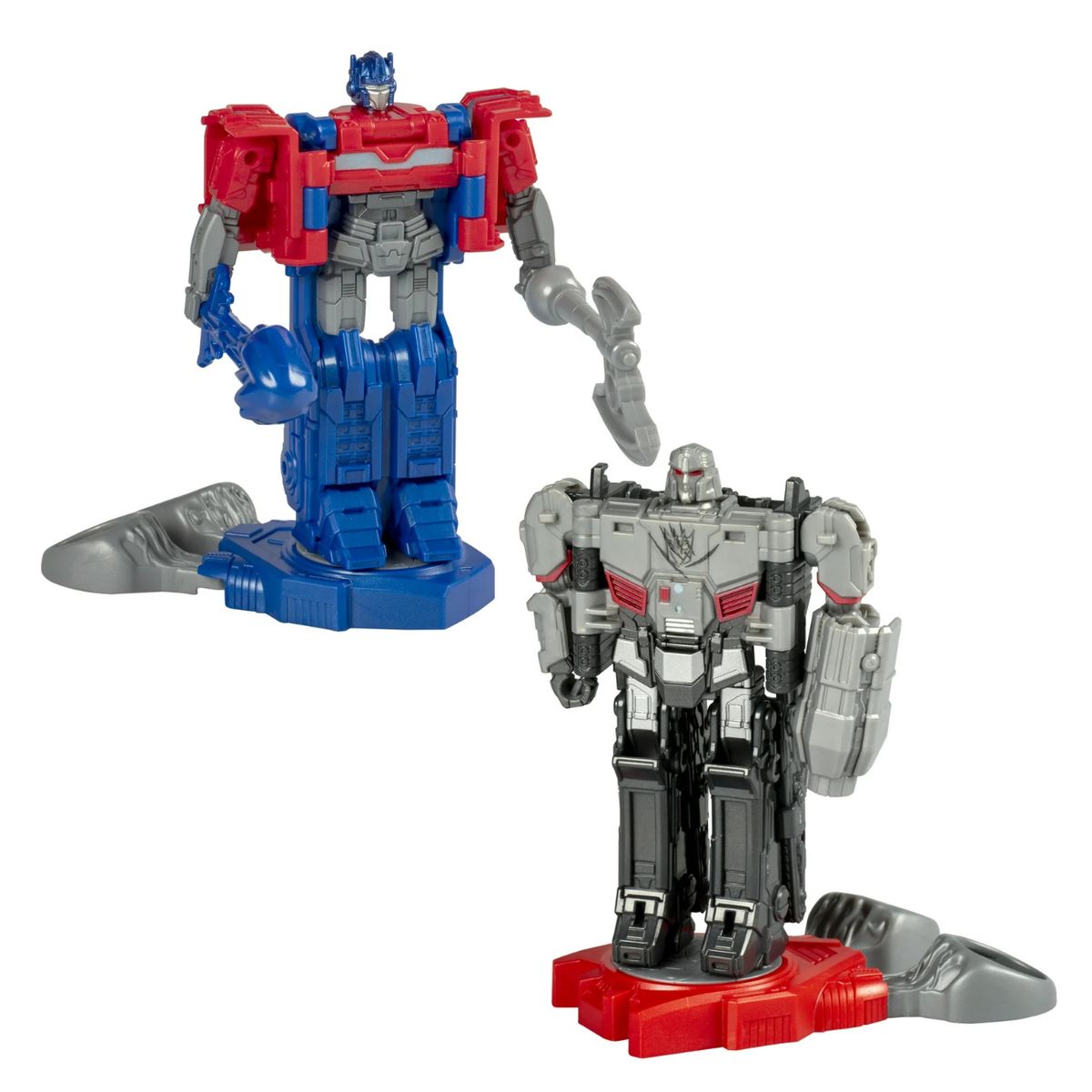 TRANSFORMERS - Transformers One Robot Figuras de acción Optimus y Megatron