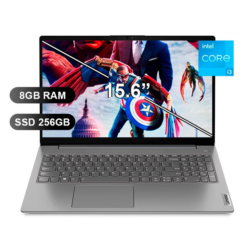 LENOVO - Laptop Lenovo Intel core I3 13va gen 8GB ram 256GB ssd 15.6 FHD Win 11 Pro