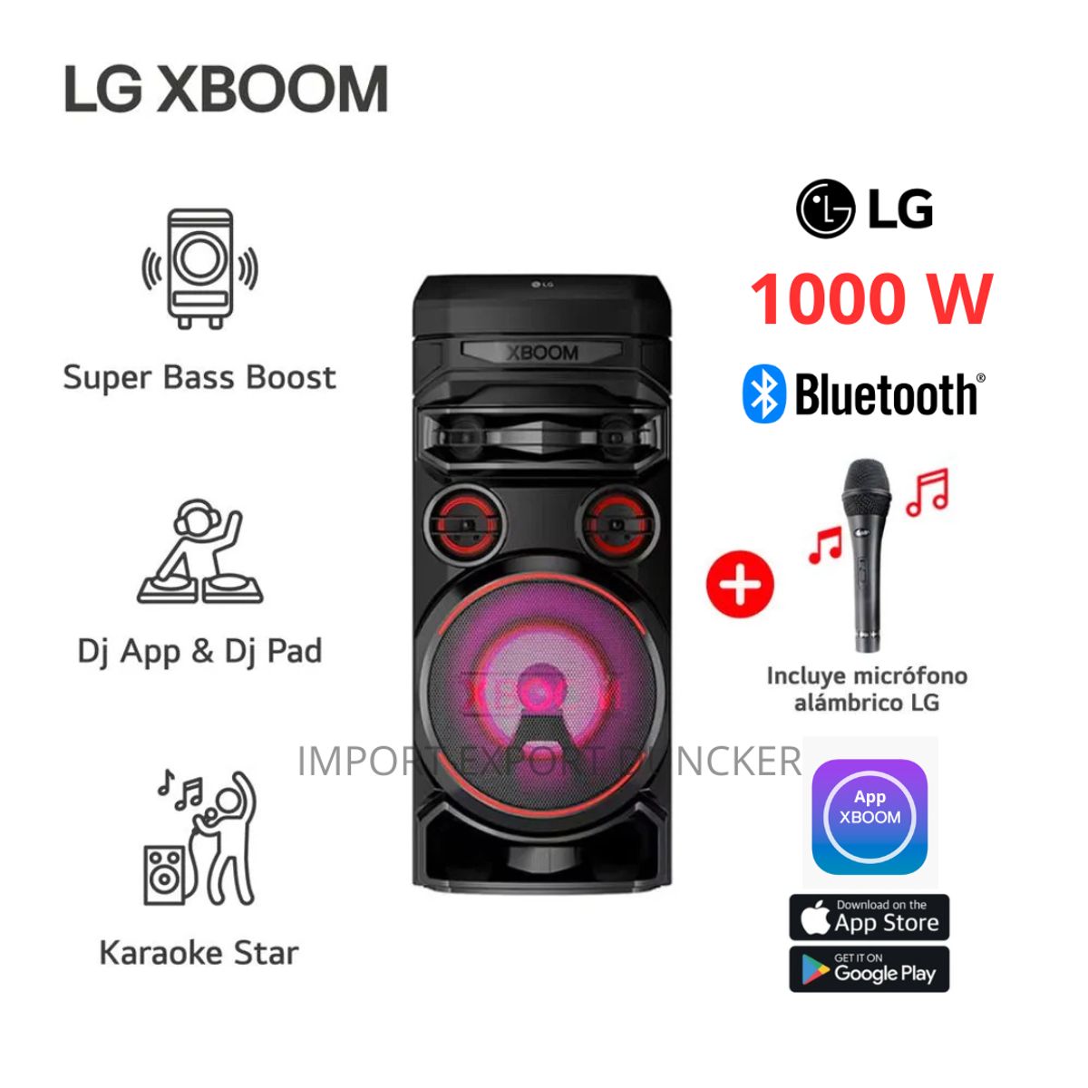 LG - Torre de Sonido LG XBOOM RNC7 Multi-Bluetooth Karaoke Star