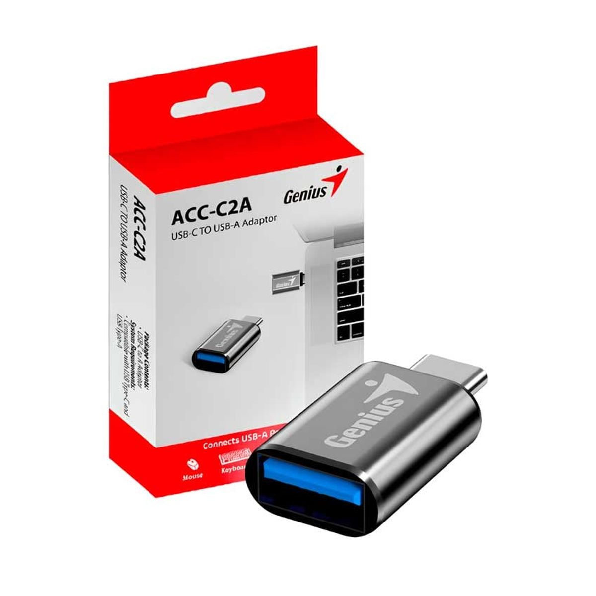 GENIUS - ADAPTADOR GENIUS USB-C A USB-A ACC-C2A 3.0