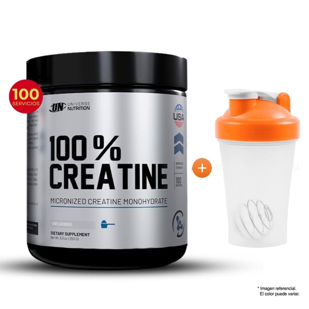 UNIVERSE NUTRITION - Creatina Monohidratada Creabolic 250 gr + Shaker
