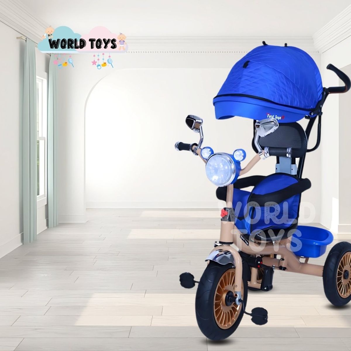 FLIPPER - Triciclo Giratorio con reflector «TRI CHOPPER» Blue