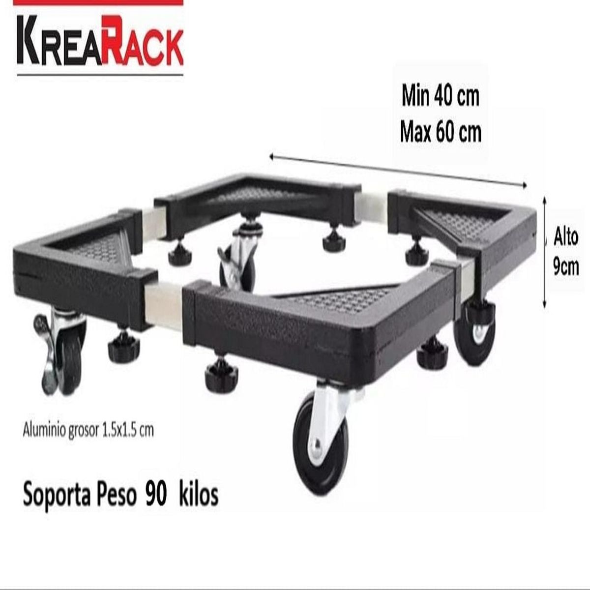 GENERICO - Base Con Rueda regulable Para Cocina Lavadora