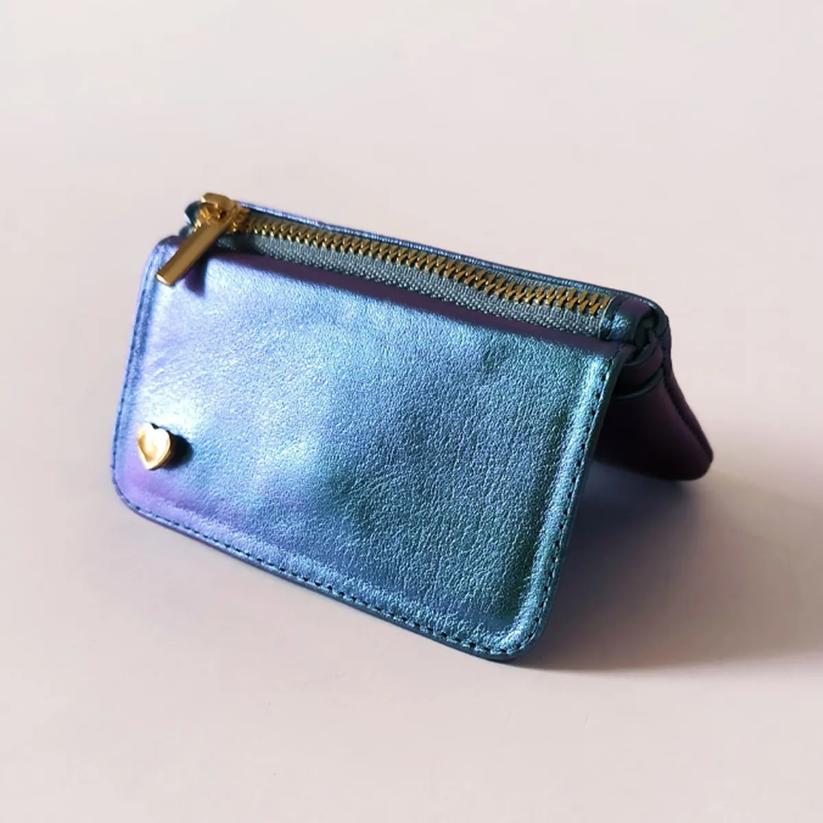 IRISABA - MONEDERO DE CUERO IRISABA PARA MUJER SERENA TORNASOL