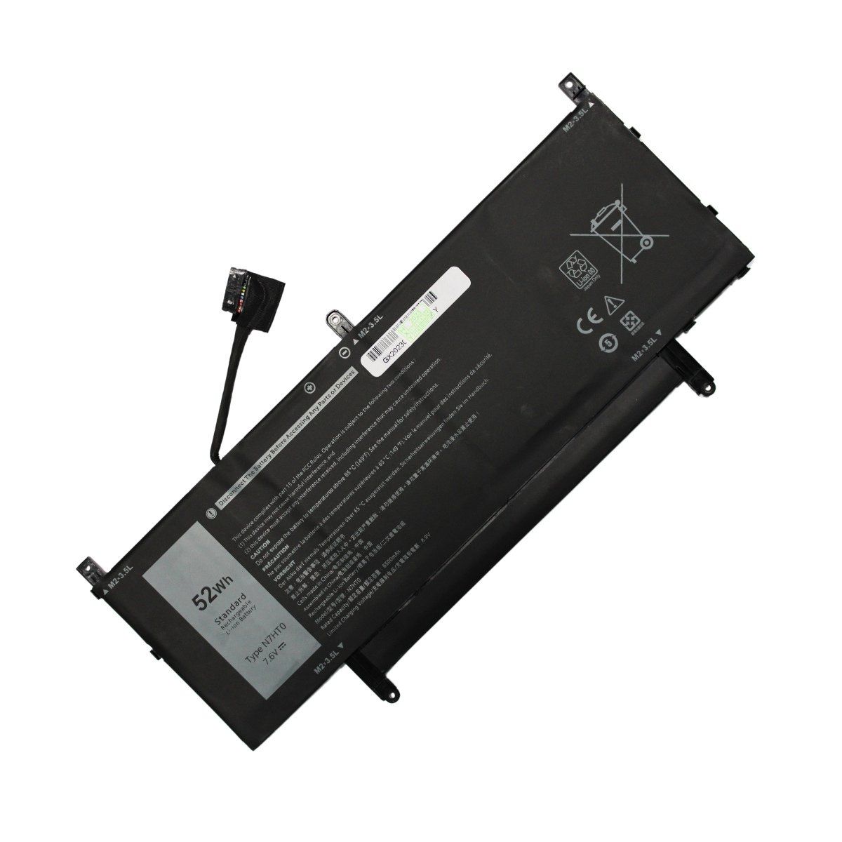 DELL - Batería Para Laptop Dell N7HT0 Latitude 9510 Capacidad Real
