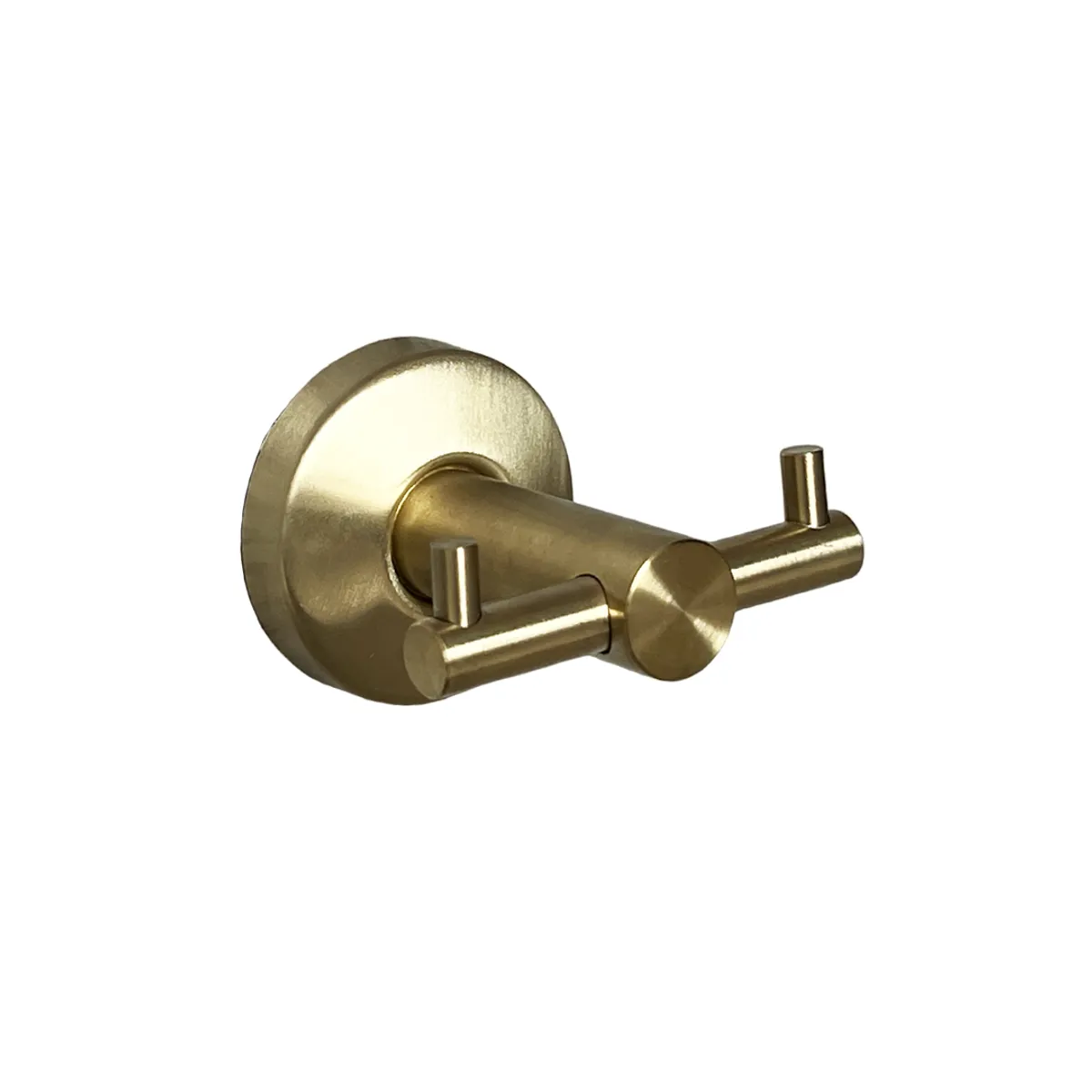 XM - PERCHERO DOBLE SUJETADOR DORADO 7116900G